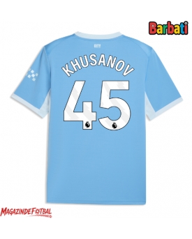 Manchester City Abdukodir Khusanov #45 Tricou Fotbal Replică 2026-27 Barbati Acasa
